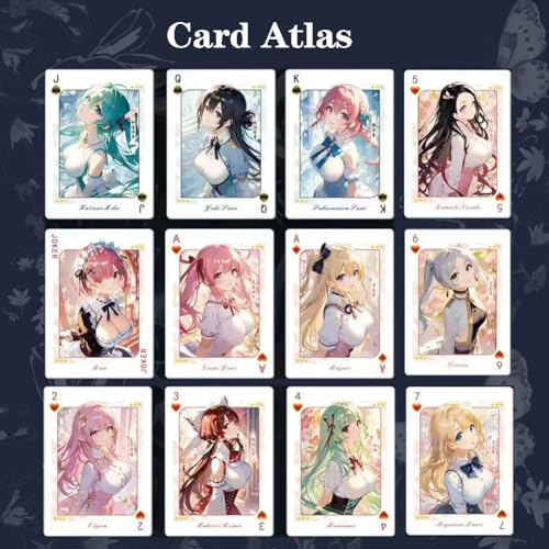 cardokey Poker Beautiful and Elegant,Fresh and Sweet Cartoon Gold-Stamped Playing Cards,Table Toy (Star Love Poker) – Bild 6