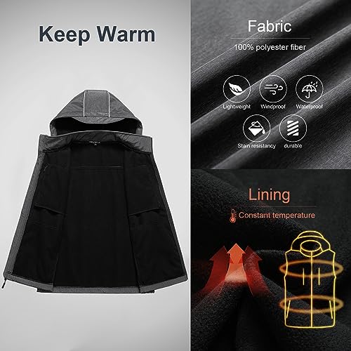 Image of CREATMO US Men's Casual Lightweight Warm Thin Outerwear Vest Windbreaker Sleeveless Jacket With Removable Hood