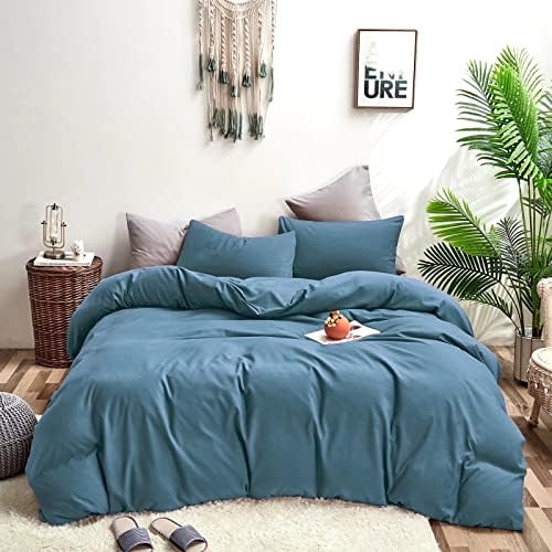 Houseri Blue Comforter Set California King Light Blue Bedding Sets Women Lake Blue Cal King Comforter Set Elegant Blue California King Size Comforter Set Cal King Solid Blue Bedding Oversized King