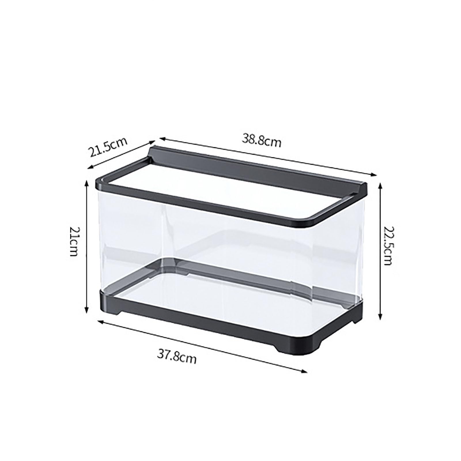 Acquario Per Pesci,Acquario Per Acquario Finto, Acquario Betta,Lampada Decorativa Per Acquario Finto Piccoli Acquari Per La Decorazione Paesaggistica(Black)