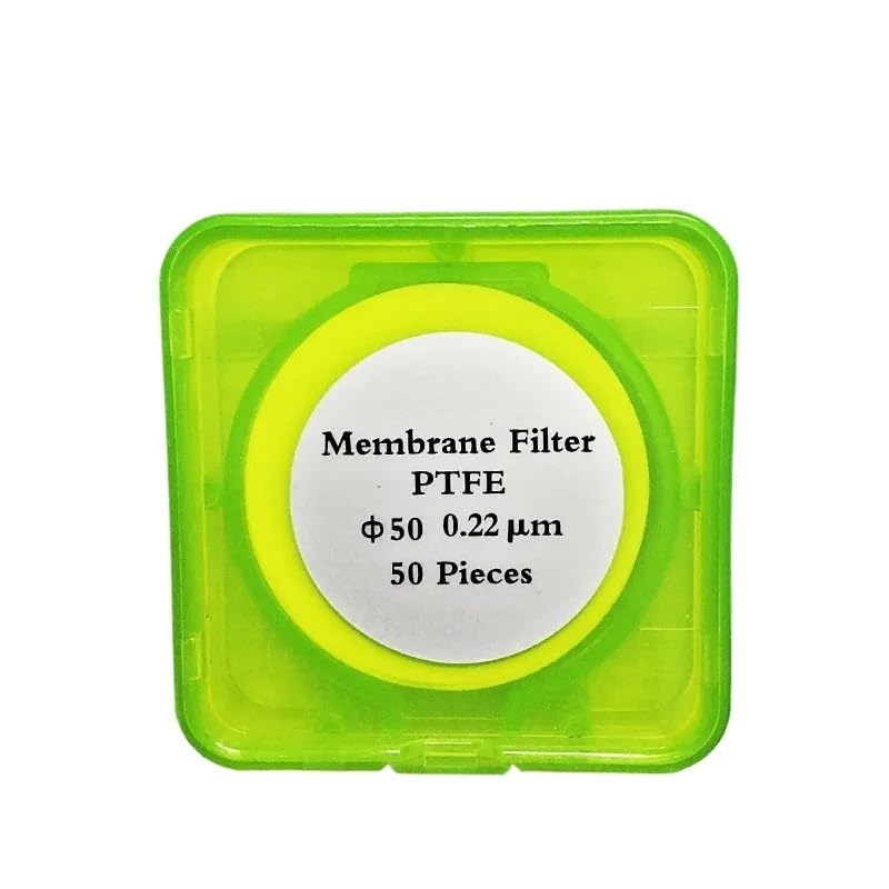 Mikroporöser Membranfilter PTFE Durchmesser 47 mm 50 mm 60 mm Hydrophile PTFE-Mikrofiltermembranen Porengröße 0,2 µm 0,45 µm 50/PK(60 mm 0.45 um)