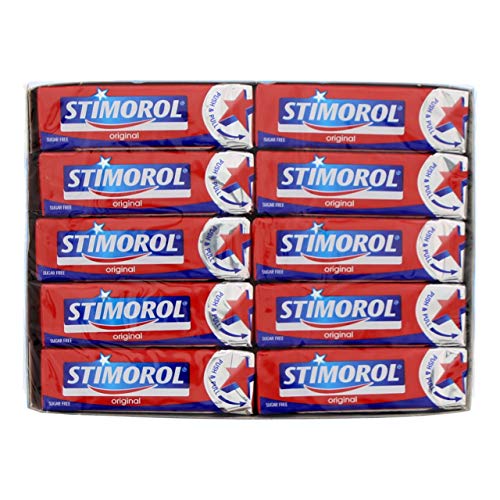 Stimorol - Goma de mascar original roja - 30 paquetes x 14 gramos