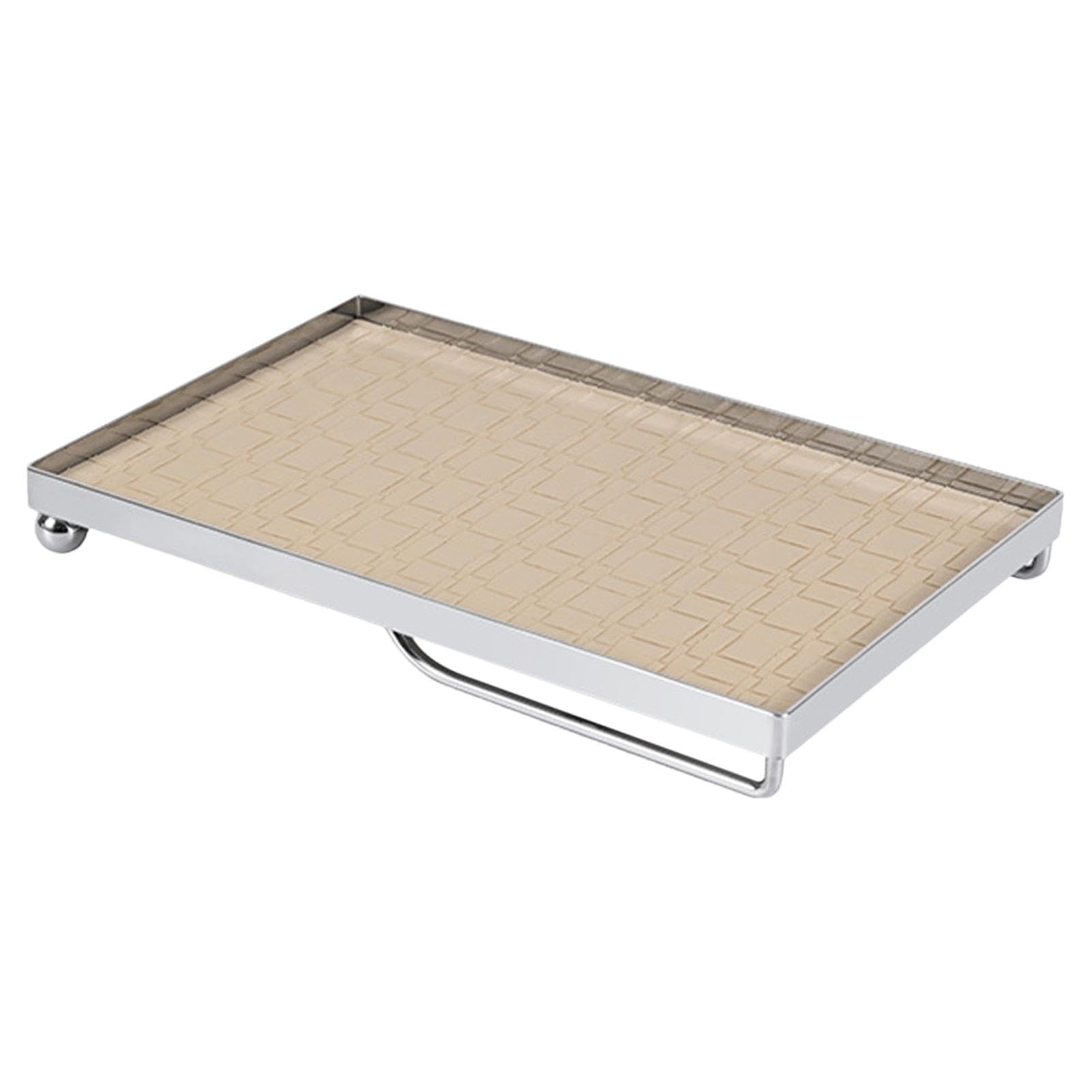 Bandeja de almacenamiento de llaves y organizador de joyas de hierro rectangular