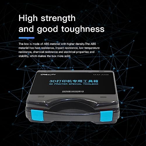 Image of Creality 3D Printer Tool Box Kit, 35Pcs Case Includes 18 Types of Tools Screwdriver /Wrench /Pliers /Needle /SD Reader 3D Printing ABS Storage Toolbox Set for Cleaning Finishing Printing