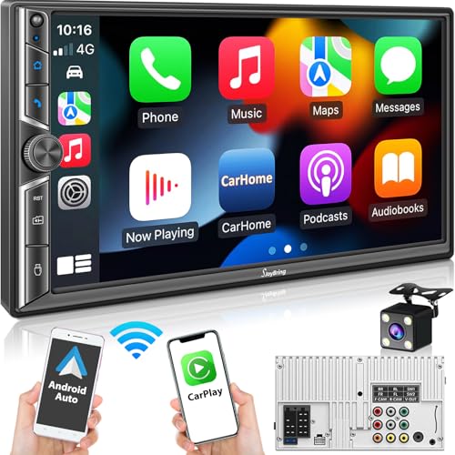 7' Double Din Car Stereo Compatible with Wireless...