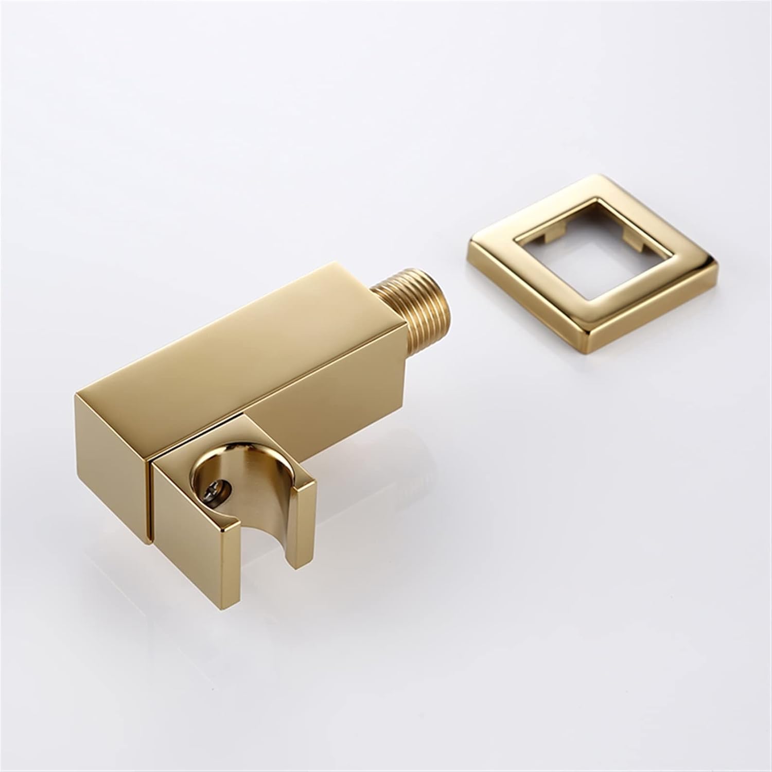 Shower Head Holder Handheld Shower Head Bracket Gold Small Portable Wall-Mounted Polished Brass for Bathroom Hardware Shower Installation Bracket