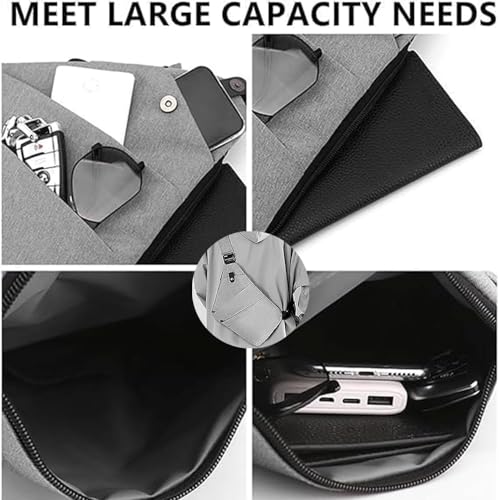 Anti Theft Travel Bag Crossbody,Plus Size Crossbody Bag Extra Long Strap,Multifunctional Large Capacity (blue,Left shoulder)2