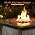 BALI OUTDOORS FirePit Propane Gas Fire Pit Table, 28Inch Square Fire Table 50,000BTU with Cover Lid & Lava Rocks for Outside Backyard Deck Patio