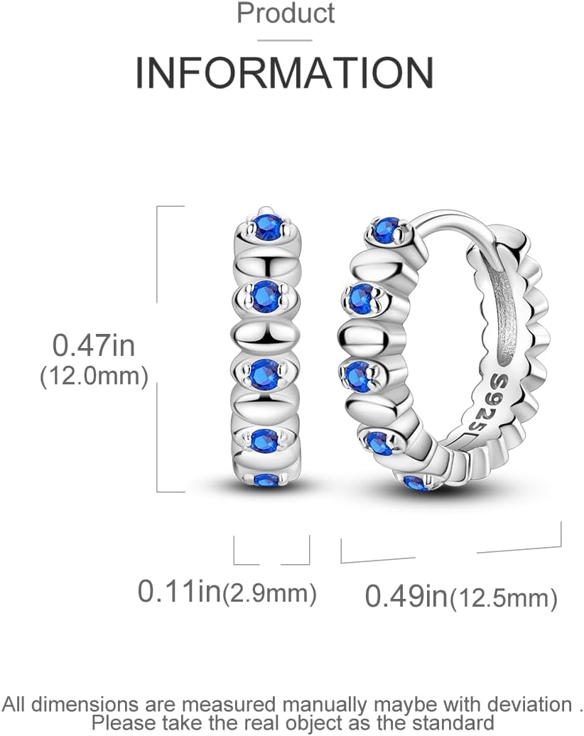 Hapour 925 Sterling Silver Hoop Earrings for Women Gold Plated Small Huggie Hoop Earrings Leaf Dragonfly Sun Earrings Cubic Zirconia Lightweight Cartilage Helix Earrings - Image 3