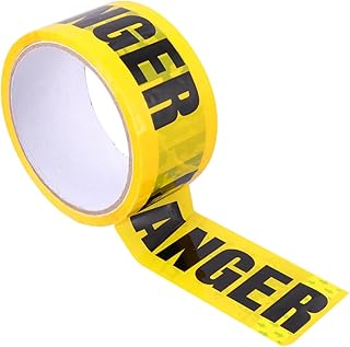 FUNOMOCYA Cinta de Seguridad Autoadhesiva con Rayas 1 Rollo Cinta de Enmascarar de Color Amarillo Brillante Y para Suelos Y Paredes Cinta de Advertencia