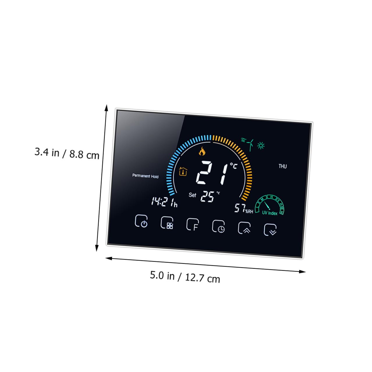 Termostato Inteligente Wifi 240v Control Táctil y Pantalla Lcd