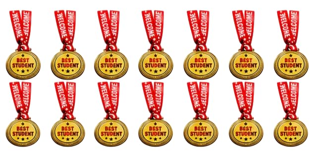 Best Student Award Medals Pack of 12 with Ribbon | Gold Achievement Medals for School Students | Prize Distribution, Annual Function, Academic Excellence & Competitions (Best Student Medal_5)-picture-10