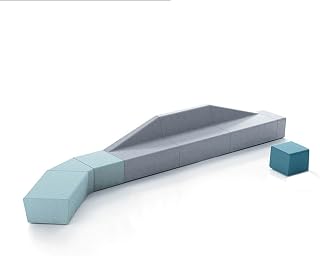 Modular Couch Sales Office Negotiation Sofa for Reception Area, Activity Room, Plastic Surgery Hospital Rest Area, and Business Office(D)