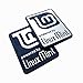 Lot de 2 autocollants Linux Mint - 35 x 25 mm