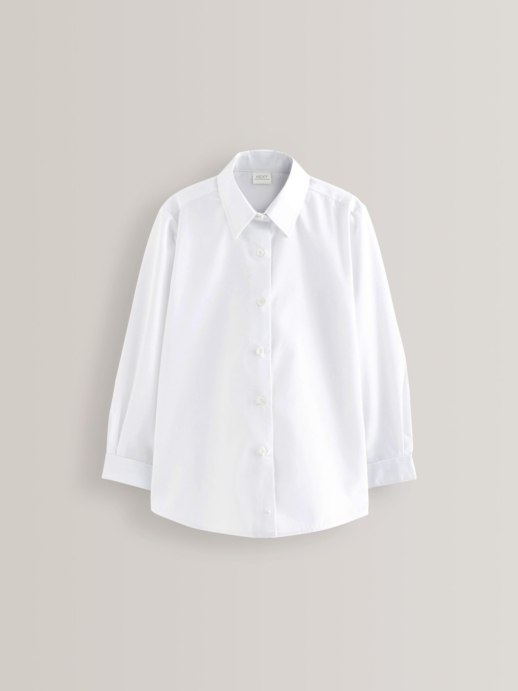 NEXT Fille Chemise d'école Standard habillée à Manches Longues, Lot de 2