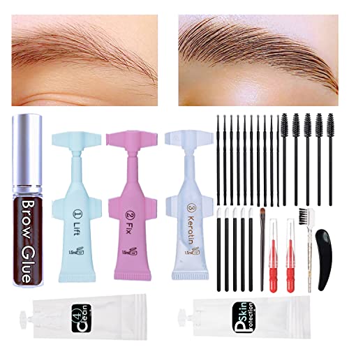 Libeauty 3 Minutes Brow Lamination Kit, Brow Lift Lifting Kit, Professional & Fast Eyebrow Lamination Lotion, DIY Eyebrow Lift At Home Easily