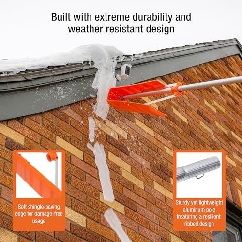 Ez Smart SR3616-1 Snow Roof Rake, Adjustable 36In Blade V-Blade Technology thumb #2