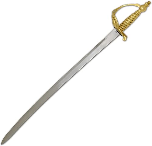 Miniatura 3 de Medieval Warrior Espada de la colina del búnker del acero de alto carbono hecha a mano con la vaina de cuero