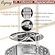 Cigmag Lymphdrainage Magnetarmband Herren Ultrastarke Magnete Reines Titan verstellbar mit Entnahmewerkzeug und Geschenkbox (Silber)