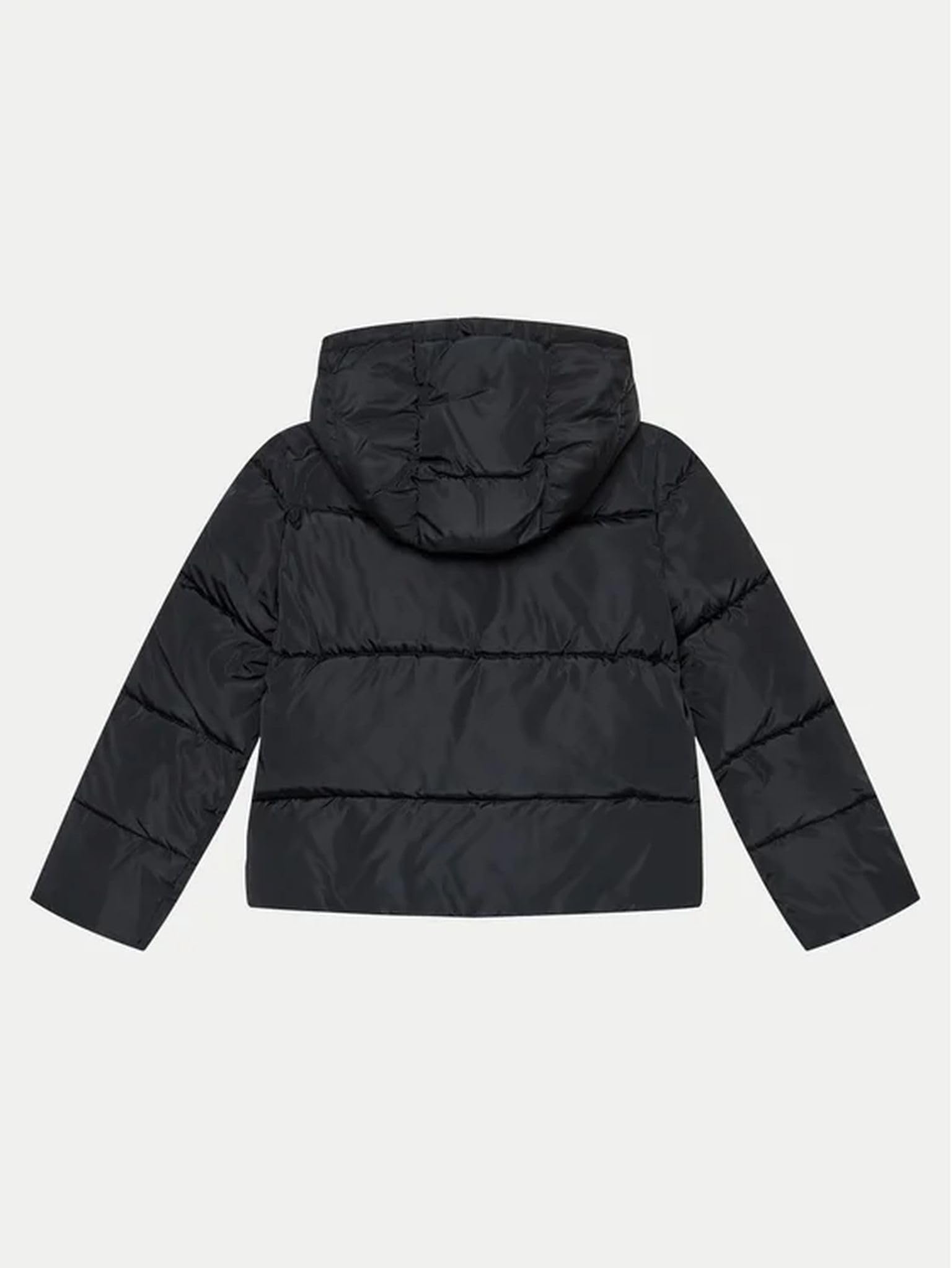 GUESS Giubbino piumino invernale bomber con cappuccio bambina 8 anni - 128 cm color nero