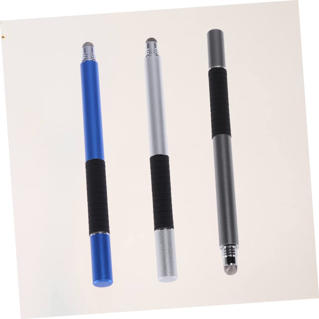 OSALADI 6pezzi Penna Stylus Capacitiva Multifunzione Con Punta Sottile Per Smartphone e Tablet Di Argento Blu Scuro Strumento Di Scrittura Leggero e Resistente