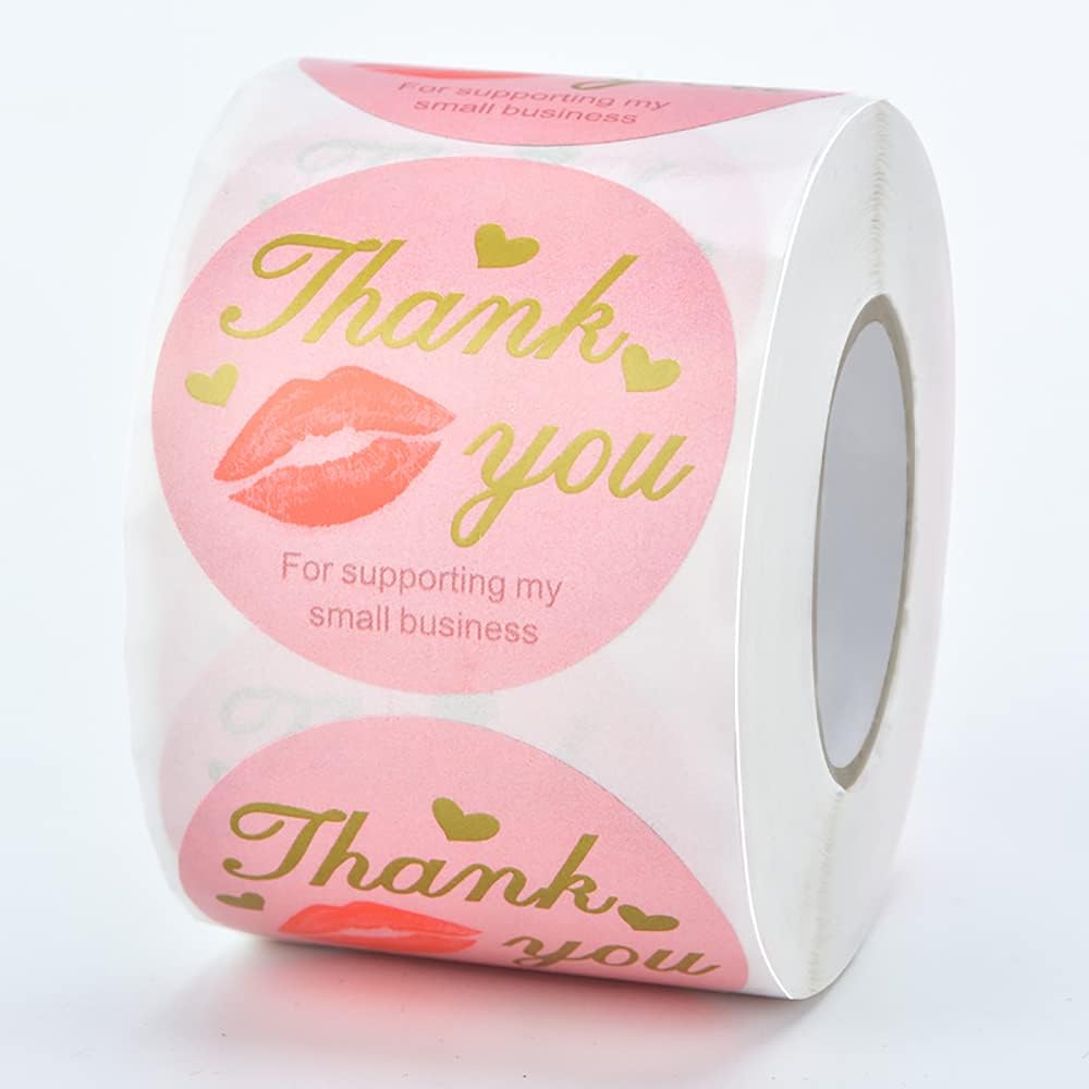 Amazon.com : YHJ 2 Inch Thank You Stickers (500 per Roll) - Natural