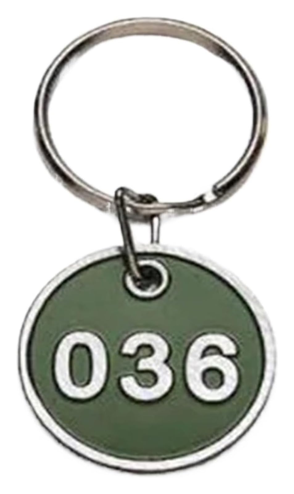 zawieszki na klucze ze stalowymi etykietami, Aluminiowe identyfikatory numeryczne Multicolor 1-200 z kółkami na klucze do karty ID Gym Sauna Club(Green,1-100)