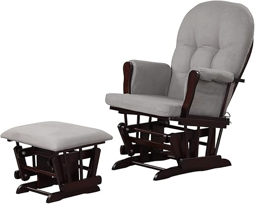 Miniatura 10 de Angel Line Grayson - Planeador y otomano, negro con cojín beige