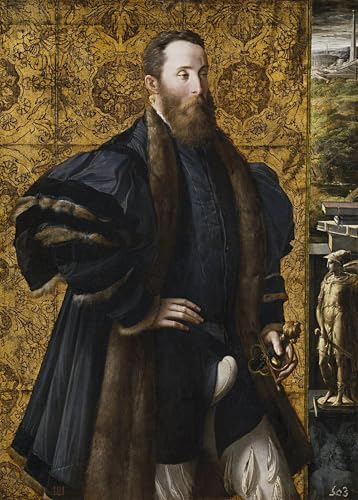 Portrait Pier Maria Rossi Parmigianino : habillez vos murs vides avec une toile 60x90cm