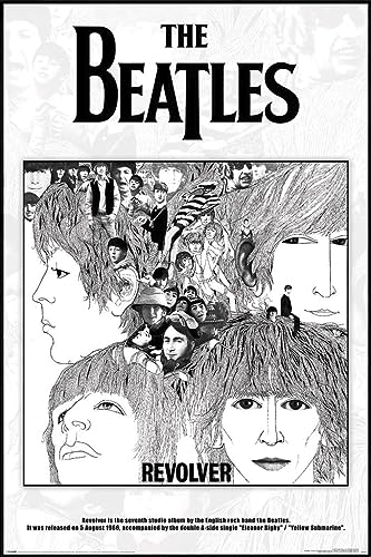 Grindstore Maxi poster plastifié The Beatles Revolver - Les Beatles, Paul McCartney, John Lennon, RIngo Starr, George Harrison Grindstore Maxi poster plastifié The Beatles Revolver