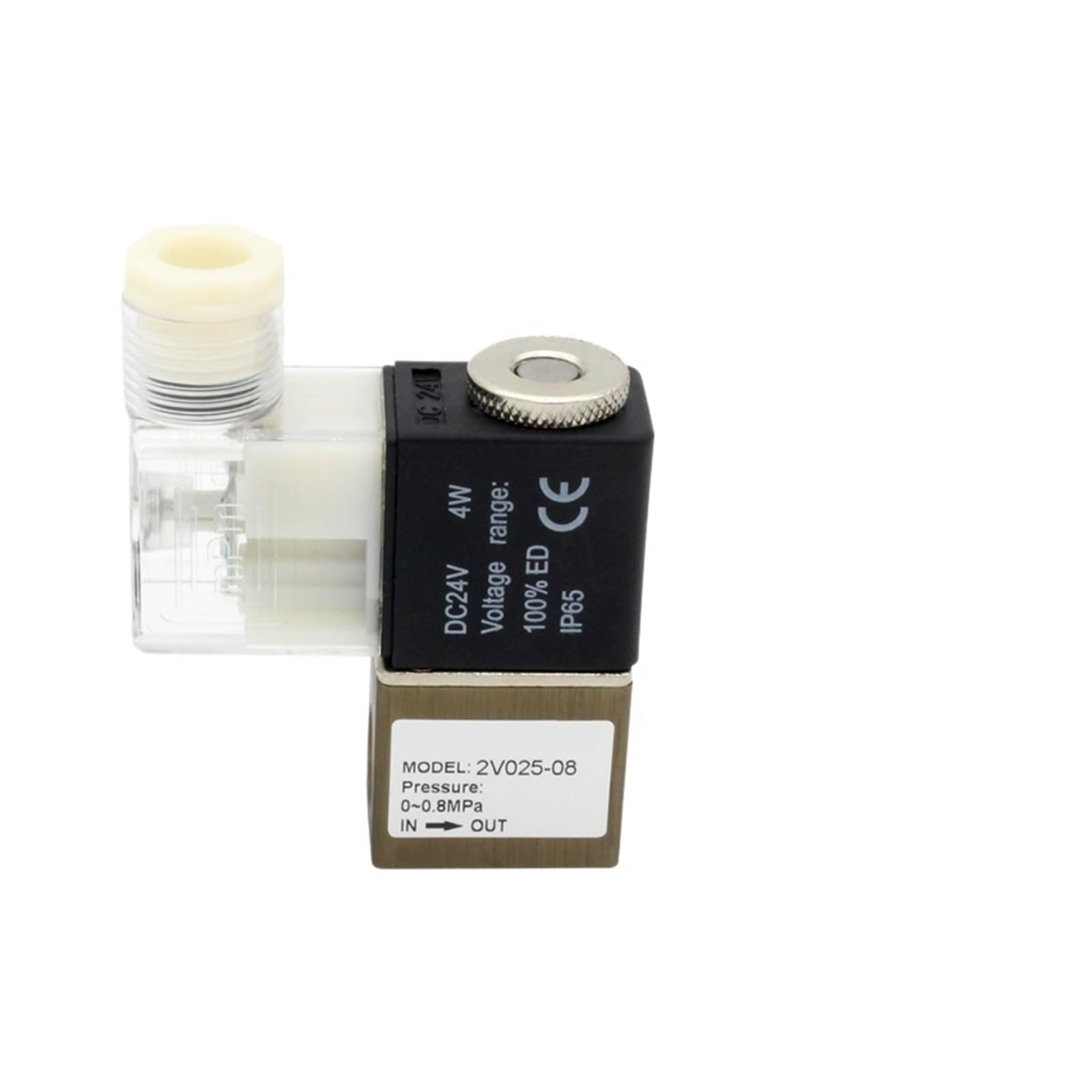 Électrovanne pneumatique 2V025-08 distributeur 2/2 voies NC 24V pour circuit d'air