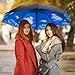 LLanxiry Compact Travel Umbrella, Mini Windproof Umbrellas for Rain & Sun, Small Lightweight Outdoor UV Umbrella, Portable Folding Umbrellas for Travel (High clouds)