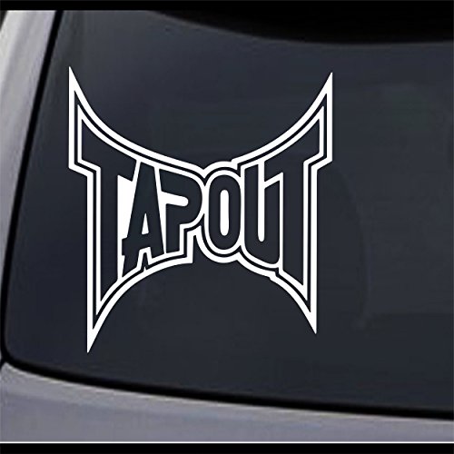 JCM (2x) Tapout MMA UFC Ultimate Fighting Vinyl Decal Sticker 4" X 4.3"