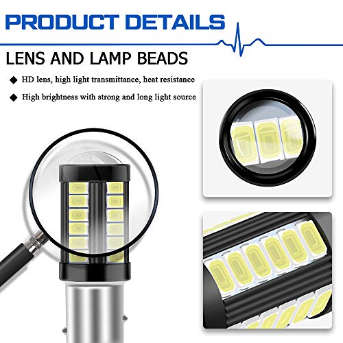 Teguangmei 4pezzi 1157 BAY15D 5630 33SMD 900LM