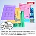 Ultimate Office PocketFile™ Clear Poly Document Folder Project Pockets, 5th-Cut, Letter Size, in 5 Assorted Colors, Set of 25