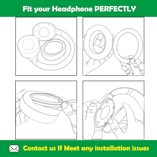 Almohadillas de cuero más suaves para reemplazo de auriculares Archeer AH07 AH 07 miniatura 4