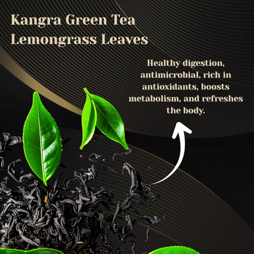 Image of Wah Tea Lemongrass Green Tea Loose Leaf - Fresh Citrus & Herbal Blend | Antioxidant Rich Detox Tea | Digestive Support | Refreshing Natural Wellness Brew | 100g