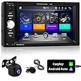 Bluetooth y Radio FM: Esta car stereo tiene Bluetooth 4.0 incorporado y permite hacer llamadas de manos libres por Bluetooth / reproducción de música por Bluetooth / descargas de la agenda. Con un micrófono externo para llamadas más claras. Radio digital totalmente electrónica, la radio FM digital de alto rendimiento permite la exploración automática y admite el ahorro de 18 emisoras.