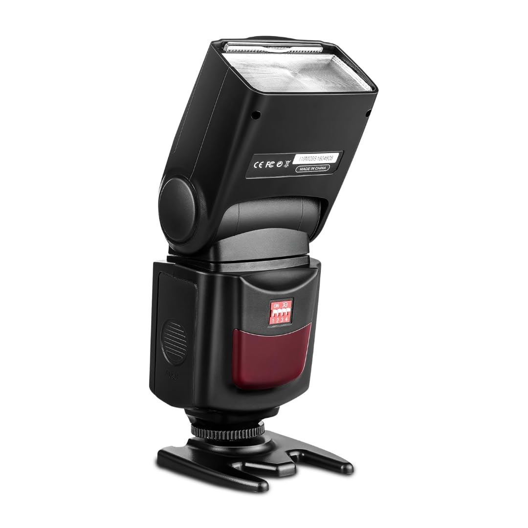 SR (SRL 101) Electronic Flash Speedlite with Wireless Triggering, GN40, 0.1-5s Recycle Time, 0-270° Vertical Rotation, 5600K Color Temp, for Canon, Nikon, Sony, Fujifilm, Olympus DSLR Cameras-image-47