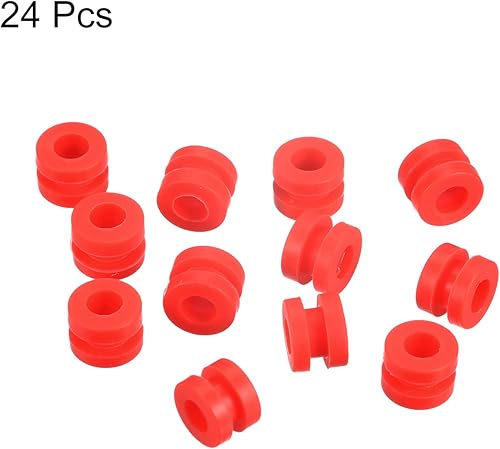 Miniatura 3 de MECCANIXITY Bolas de goma antivibración RC para control remoto F4 F7 controlador de vuelo M3x4.0.236 in bolas de absorción de impactos (rojo),