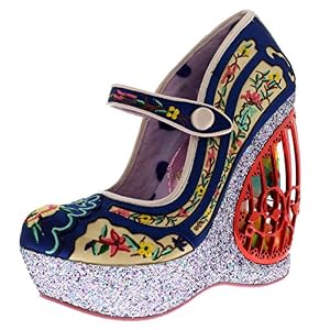 Irregular Choice Irregular Choice Plateau-Pumps AVA'S Aviary 4408-1A Navy Irregular Choice Irregular Choice Plateau-Pumps AVA'S Aviary 4408-1A Navy