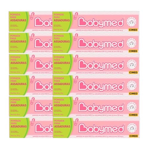 Genérico Kit 12 Pomadas Para Prevenção de Assaduras Babymed Rosa 45g Genérico Kit 12 Pomadas Para Prevenção de Assaduras Babymed Rosa 45g