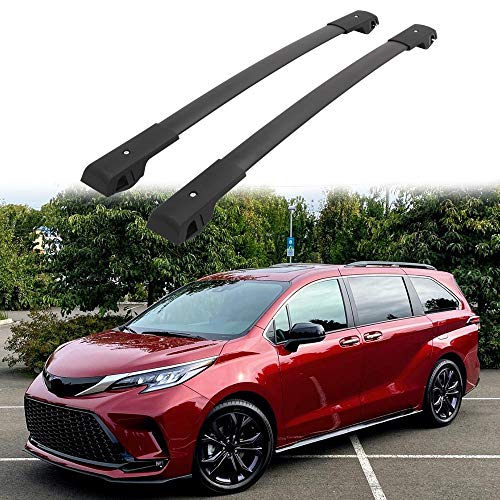 Toyota Vans Rails 限定W特典付属 Snailfly Black Crossbar Fit for 2021 2022 Toyota Sienna W/ Side ...