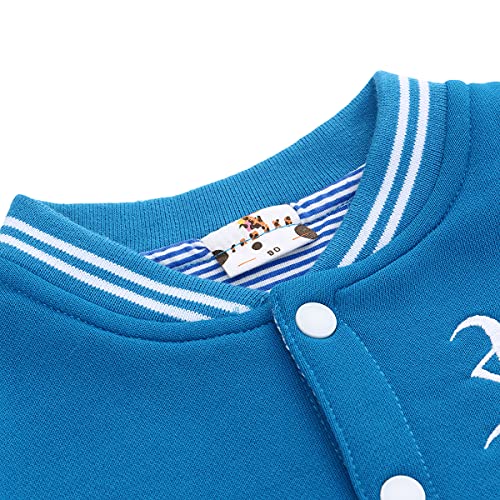 Famuka Babyjack Jongen Meisje Overgangsjack Lente Herfst Babykleertjes Babyjack (18 maanden, 90, Blauw)