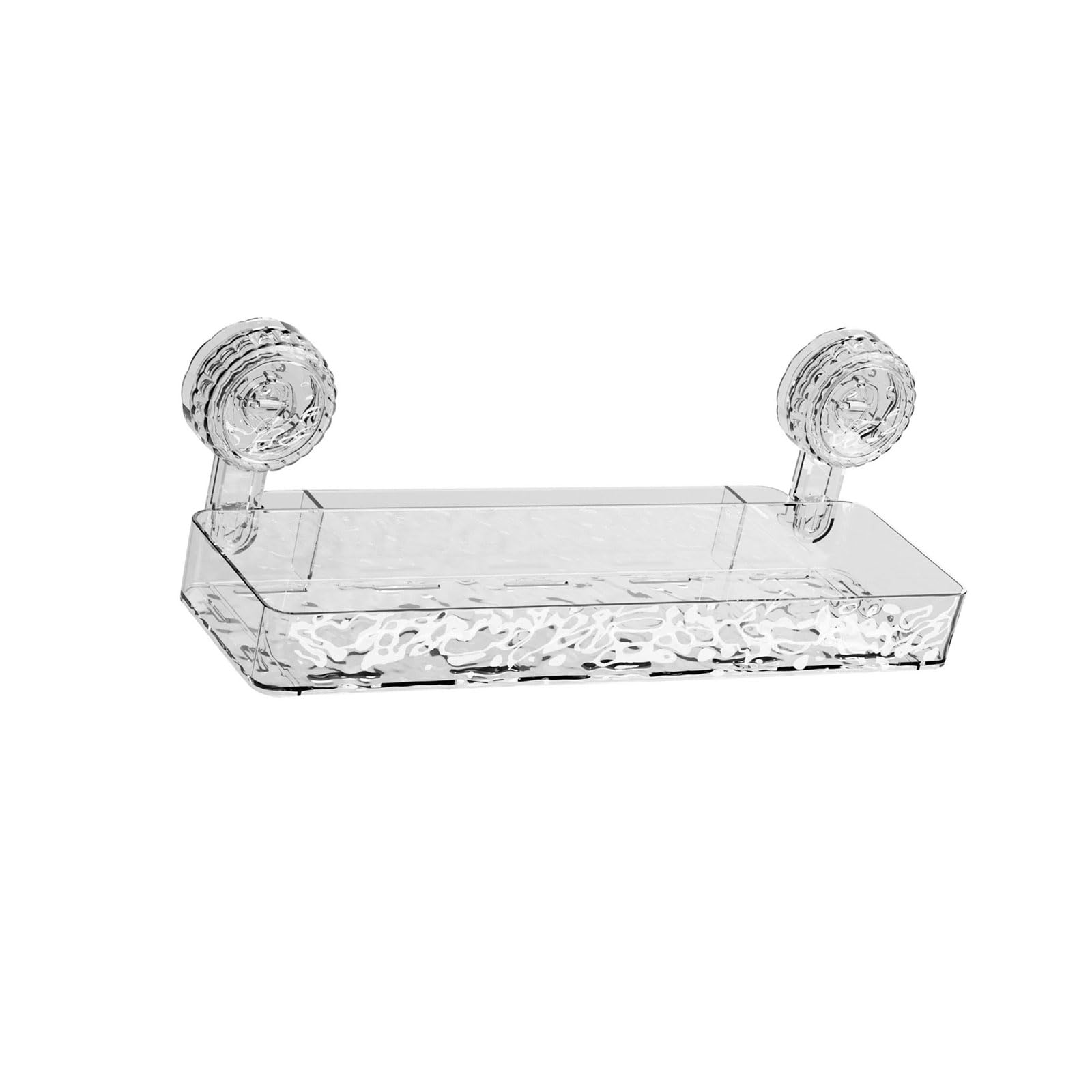 XISAOK Bathroom Storage Rack with Powerful Suction Waterproof Bathroom Shelf Suitable for Small Spaces