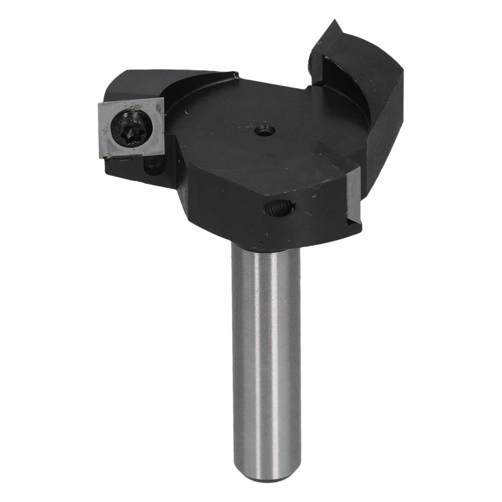 Fresa per spianatura Spoilboard, fresa a 3 lame per piallare il legno su macchine CNC per la spianatura di lastre, gambo da 1/2 pollice con inserti in carburo a 4 facce, lame di