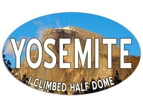 Imán ovalado 3x5 pulg Yosemite Half Dome miniatura 1