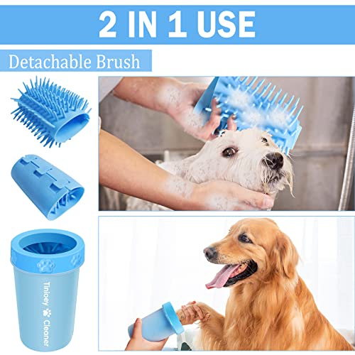 Dog Paw Cleaner For Medium Dogs (With 2 Absorbent Towels), Dog Paw Washer, Paw Buddy Muddy Paw Cleaner, Pet Foot Cleaner #TOP5