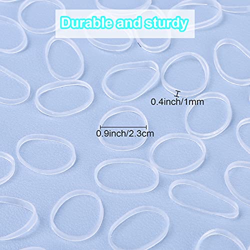 2000 Pcs Mini Small Rubber Bands For Hair, Tiny Clear Hair Elastics, Hair Rubber Bands For Girls Toddler Kids Baby, Premium Elastic Hair Ties With 2 Pcs Topsy Tail Hair Tools By Ylyl #TOP2