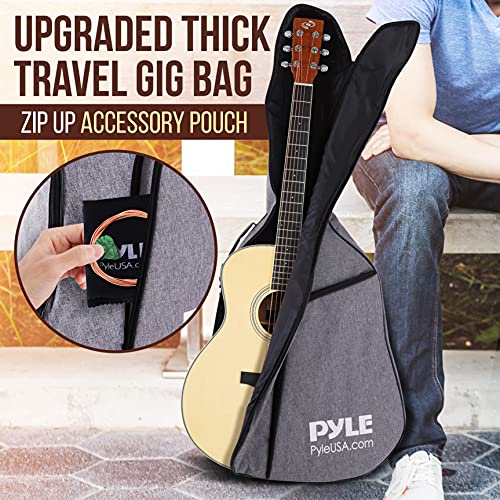 Pyle PEAG200 Premium Electric Acoustic Guitar Kit, Spruce Top And Mahogany Sides Full Size Dreadnought Cutaway thumb #5